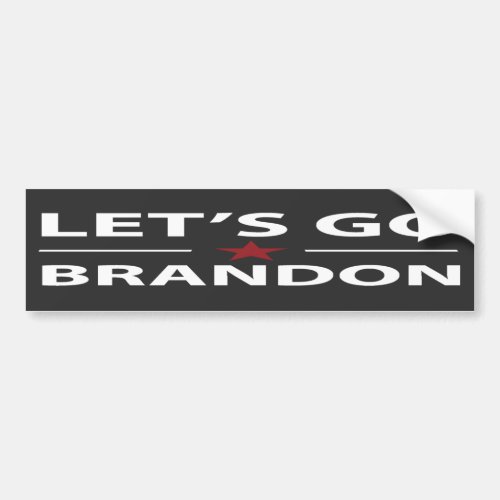 Lets Go Brandon Anti Joe Biden Conservative   Bumper Sticker