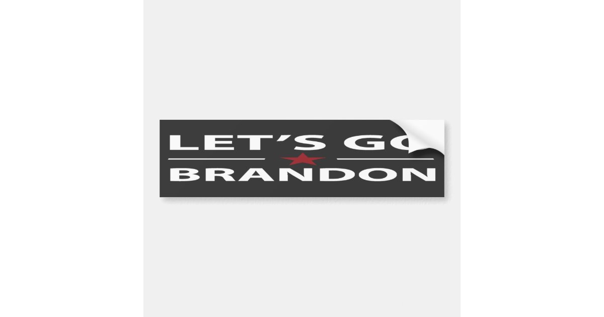 LETS GO BRANDON Anti Fading Bumper Custom Bumper Stickers For Car