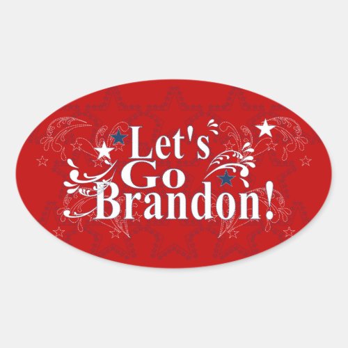 Lets Go Brandon Bandana Stickers