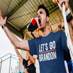 Let's Go Brandon USA Flag T-Shirt (White) – The Rubin Report Store