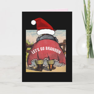 LET'S GO BRANDON! BIG BUTT WOMAN FUNNY CHRISTMAS CARD