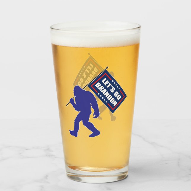 Lets Go Brandon Bigfoot Glass (Front Filled)