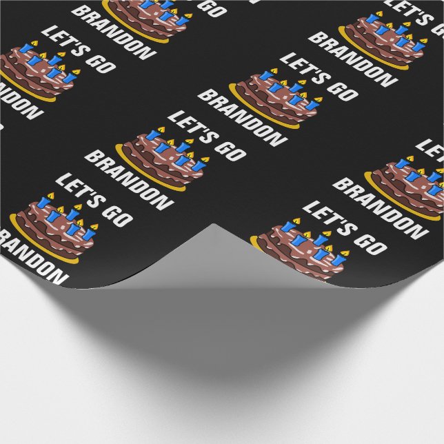 LET'S GO BRANDON BIRTHDAY WRAPPING PAPER (Corner)