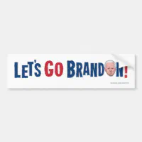 Let's Go Brandon Bumper Sticker American Flag!