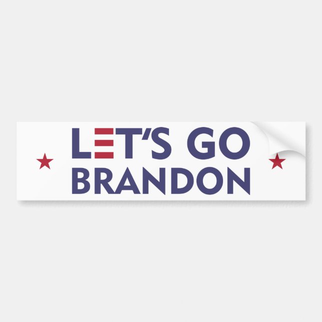 Let's Go Brandon Bumper Sticker (Front)