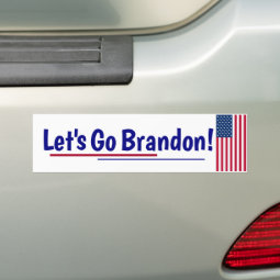 Let's Go Brandon Bumper Sticker | Zazzle