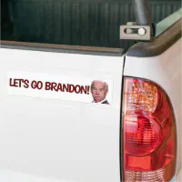 Let's Go Brandon Bumper Sticker American Flag!