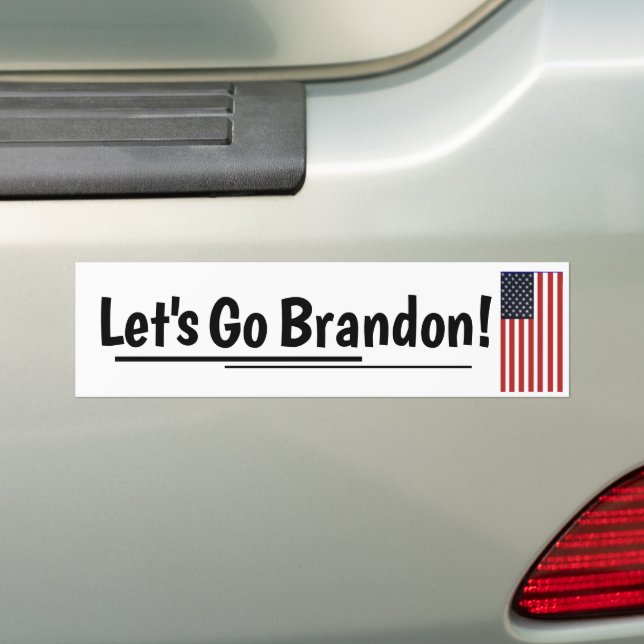 Let's go Brandon Bumper Sticker (On Car)