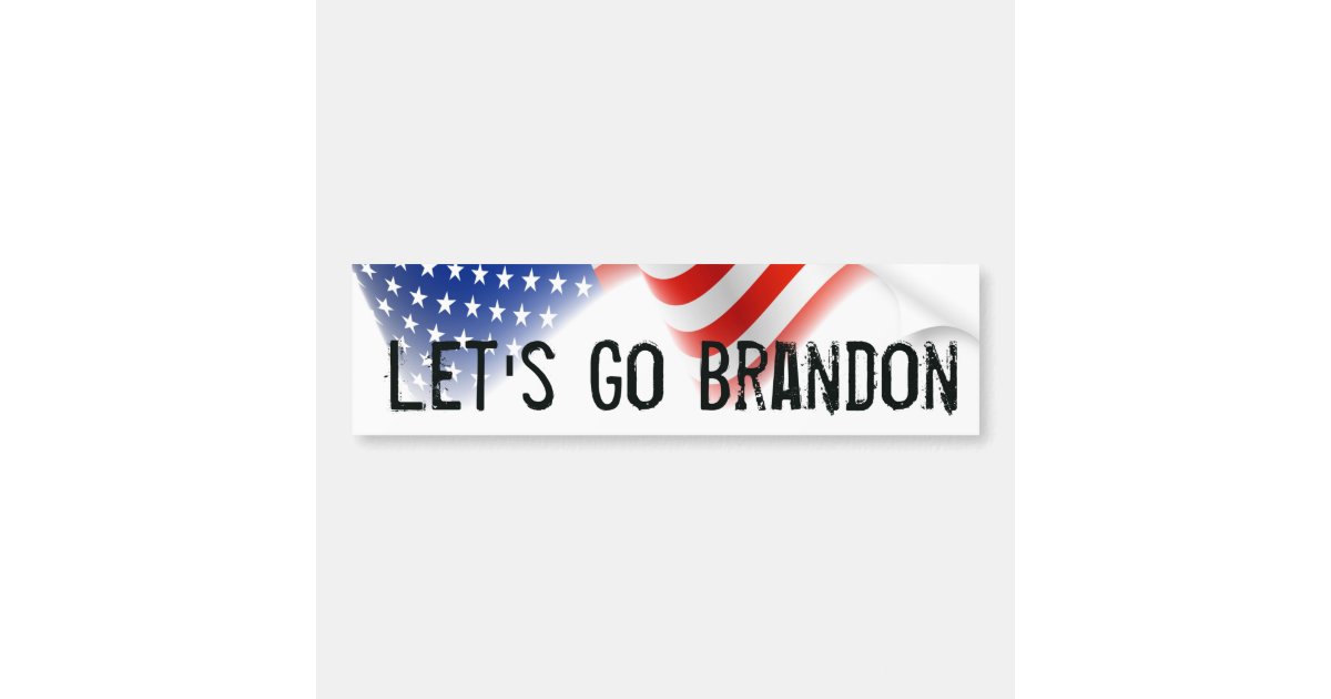 Lets Go Brandon American Flag Decal 
