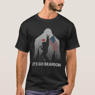 Let's Go Brandon Camping Bigfoot Rock And Roll US T-Shirt