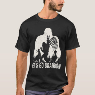 Let's Go Brandon Camping Bigfoot Rock And Roll US T-Shirt