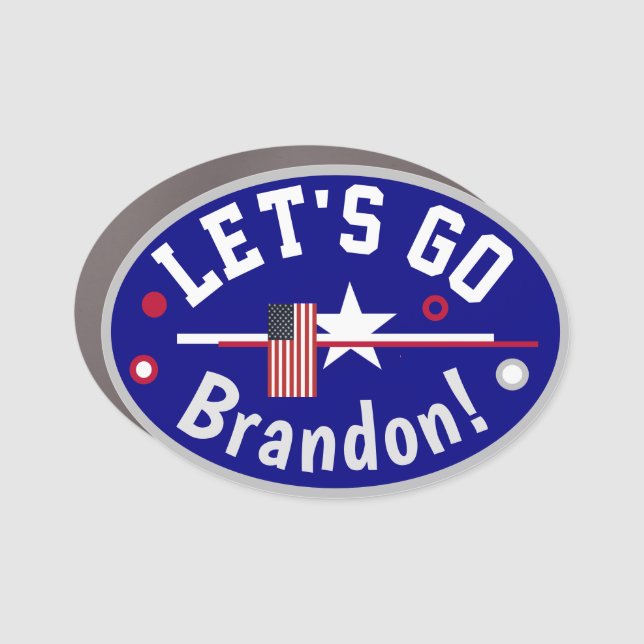 Lets go Brandon Car Magnet (Front)
