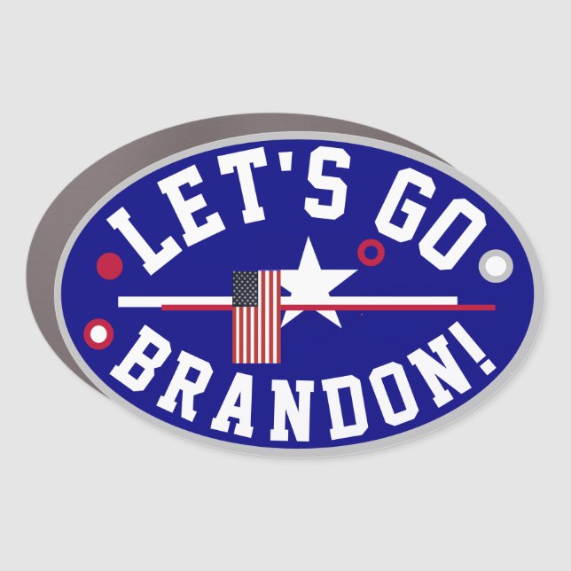 Lets go Brandon Car Magnet (Front)