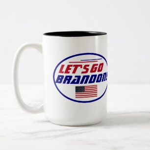 Let's go Brandon Car Magnet Two-Tone Coffee Mug