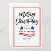 Let's Go Brandon Christmas Card (Front/Back)