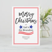 Let's Go Brandon Christmas Card (Standing Front)