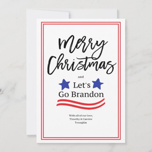 Lets Go Brandon Christmas Card