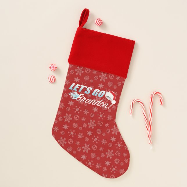 Lets Go Brandon Christmas Christmas Stocking (Front)
