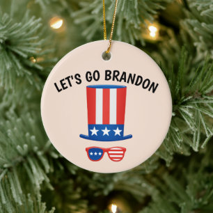 LET'S GO BRANDON! CHRISTMAS ORNAMENT