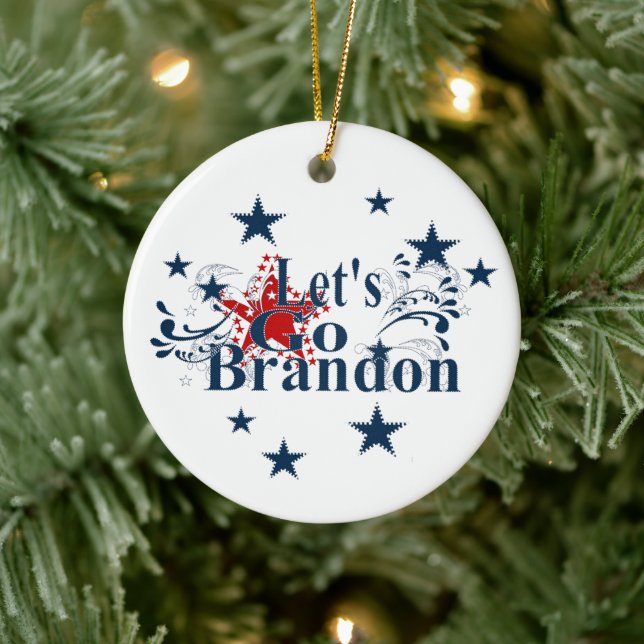 Let's Go Brandon Christmas Ornament (Tree)