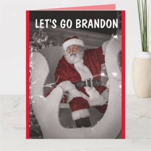 LET'S GO BRANDON CHRISTMAS OVERSIZED cards