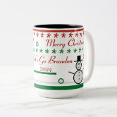 Funny Coffee Mug Christmas Lets Go Brandon - Teeholly