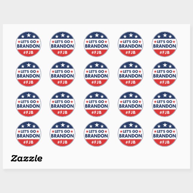 Let's Go Brandon Classic Round Sticker (Sheet)