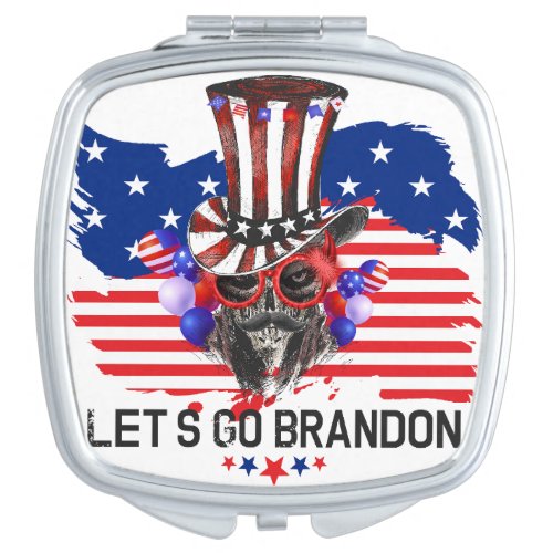 Lets Go Brandon Compact Mirror