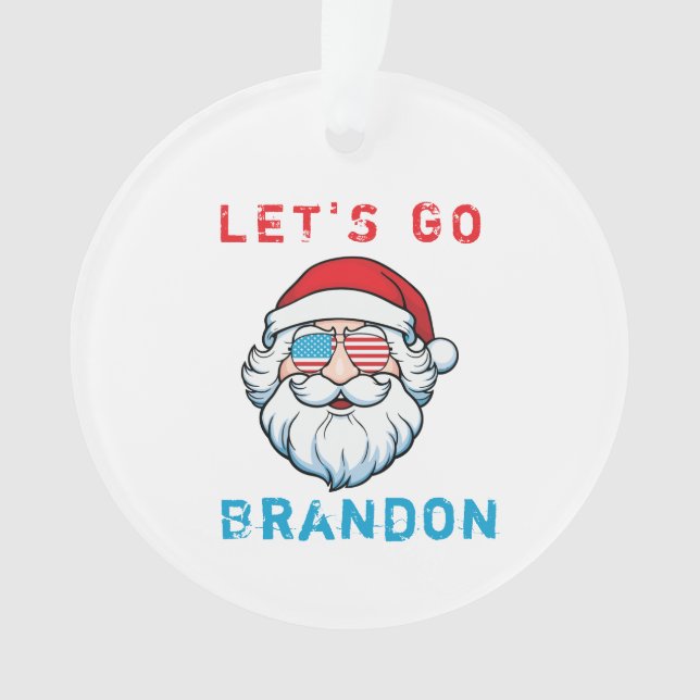 Let's Go Brandon Conservative Funny Ornament (Front)