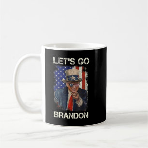 Let's Go Brandon Conservative Us Flag Trump Back A Coffee Mug