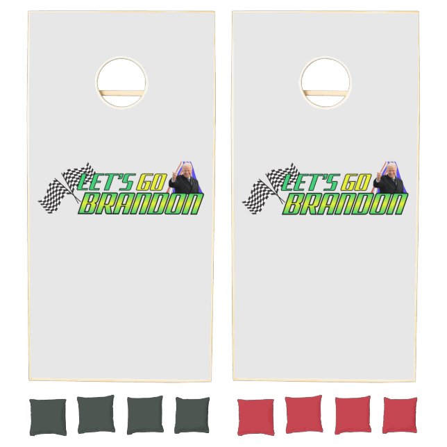 Let's Go Brandon  Cornhole Set (Set)
