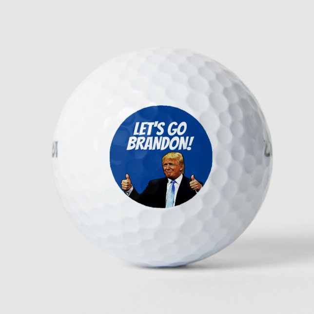 LET'S GO BRANDON DONALD TRUMP GOLF BALLS (Front)