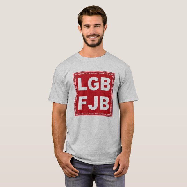 Let's Go Brandon! F**k Joe Biden LGB FJB T-Shirt (Front Full)