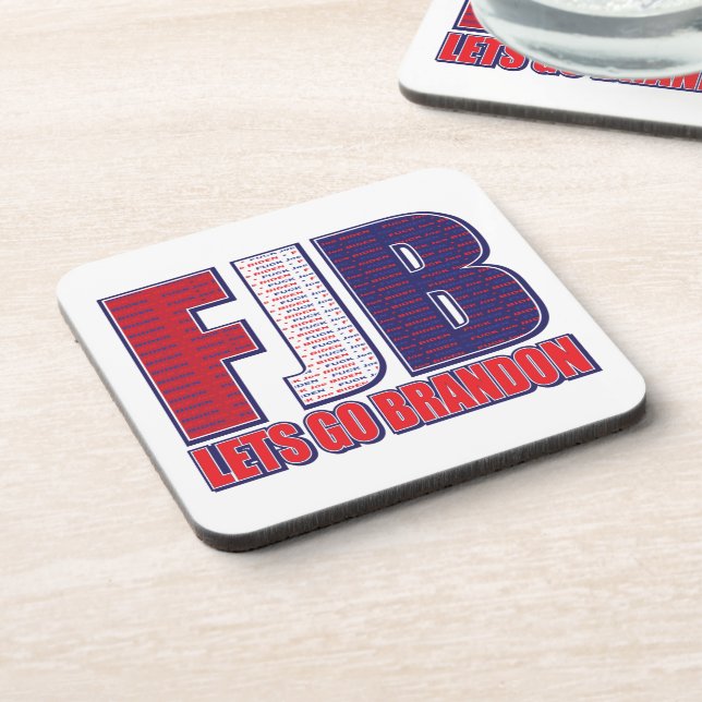 Lets Go Brandon - FJB Beverage Coaster (Left Side)