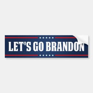 Vamos ao adesivo Brandon Bumper com bônus especial Biden - Participe