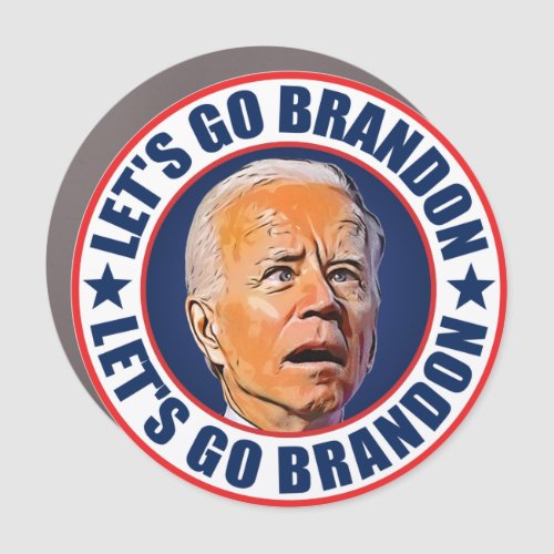 Lets Go Brandon FJB funny anti joe Biden Car Magnet