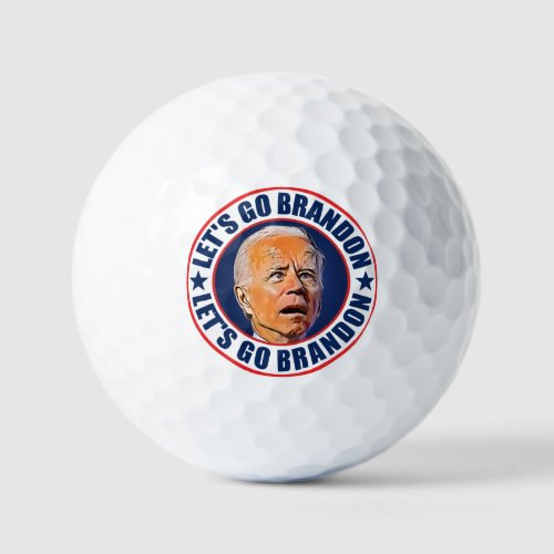 Lets Go Brandon FJB funny anti joe Biden  Golf Balls