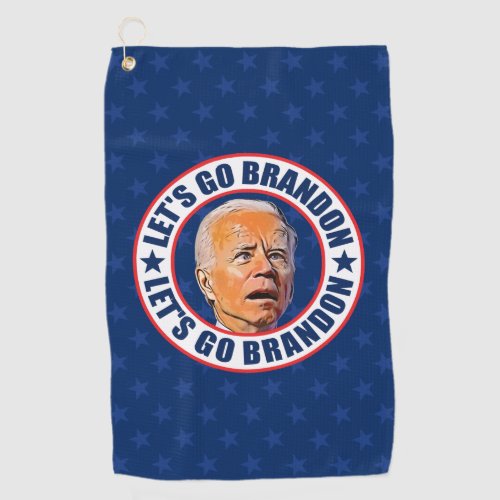 Lets Go Brandon fjb funny anti joe Biden Golf Towel