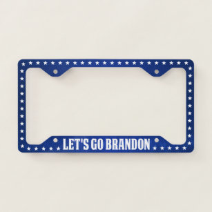 Let's Go Brandon FJB funny anti joe Biden License  License Plate Frame