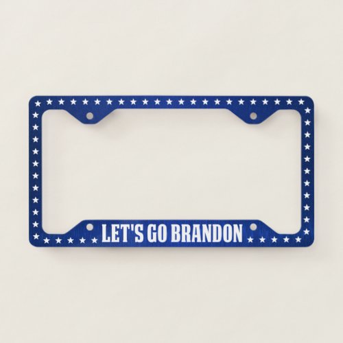 Lets Go Brandon FJB funny anti joe Biden License  License Plate Frame