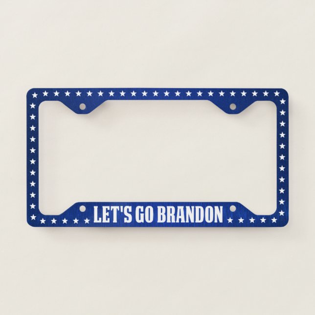 Let's Go Brandon FJB funny anti joe Biden License  License Plate Frame (Front)