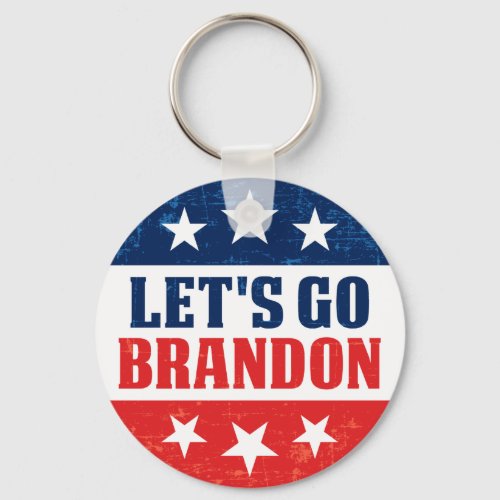 Lets Go Brandon fjb funny anti joe Biden vintage Keychain
