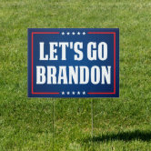  LARGE Lets go Brandon Yard Sign Double Sided Corrugated Yard  Sign 18''x24'' Double Sided with Stakes (Lets Go Brandon Blue FJB) : Patio,  Lawn & Garden