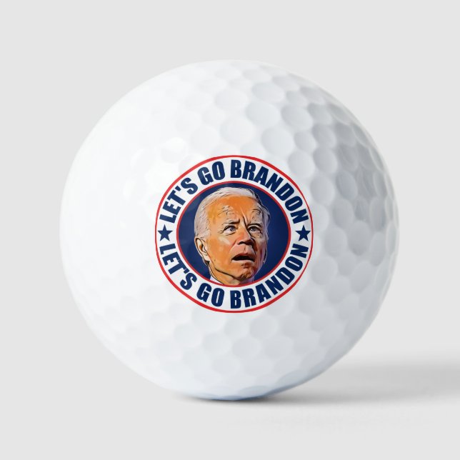 Let's Go Brandon FJB pro trump 2024 Golf Balls (Front)