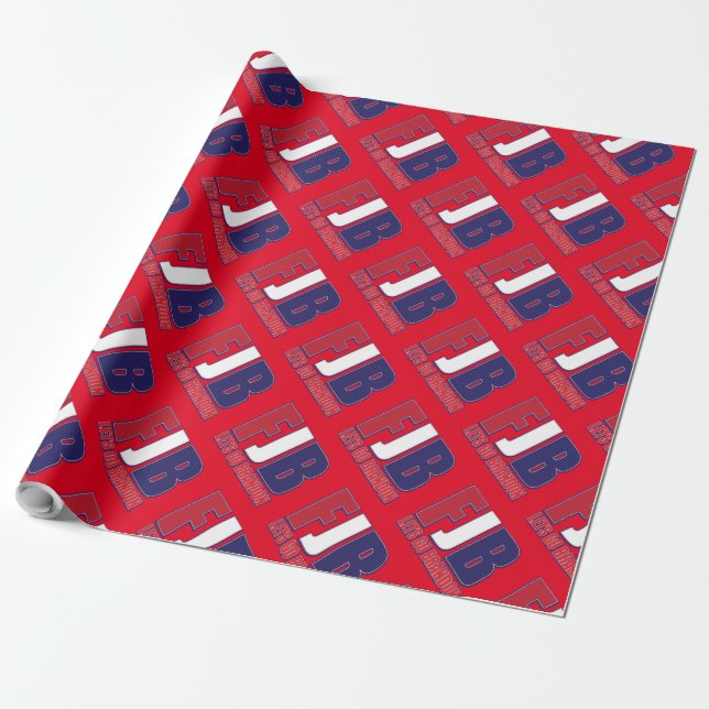 Lets Go Brandon - FJB Wrapping Paper (Unrolled)