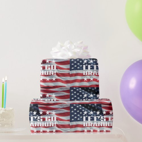 LETS GO BRANDON Font 3 Gift Wrapping Paper
