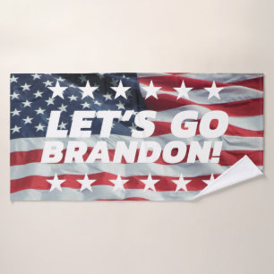 LET'S GO BRANDON! [Font 5] Bath Towel
