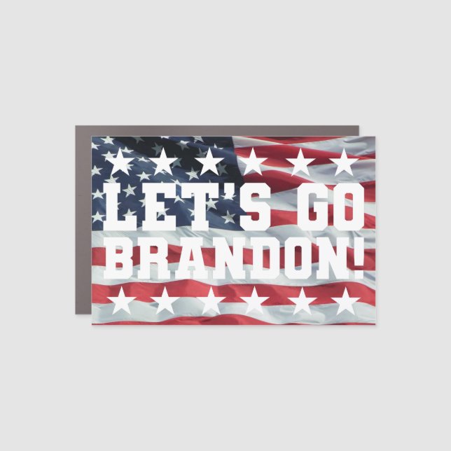 LET'S GO BRANDON! [Font 6] Car Magnet (Front)