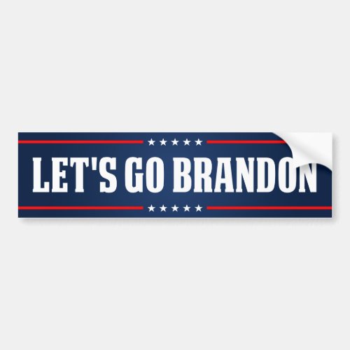 Lets Go Brandon funny anti Biden pro trump 2024 Bumper Sticker