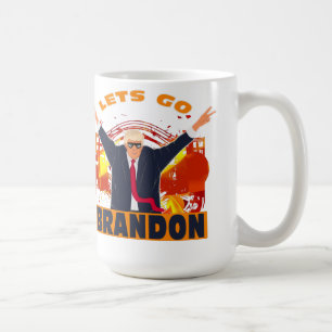 Let's Go Brandon Funny Anti Biden Trump Political Coffee Mug
